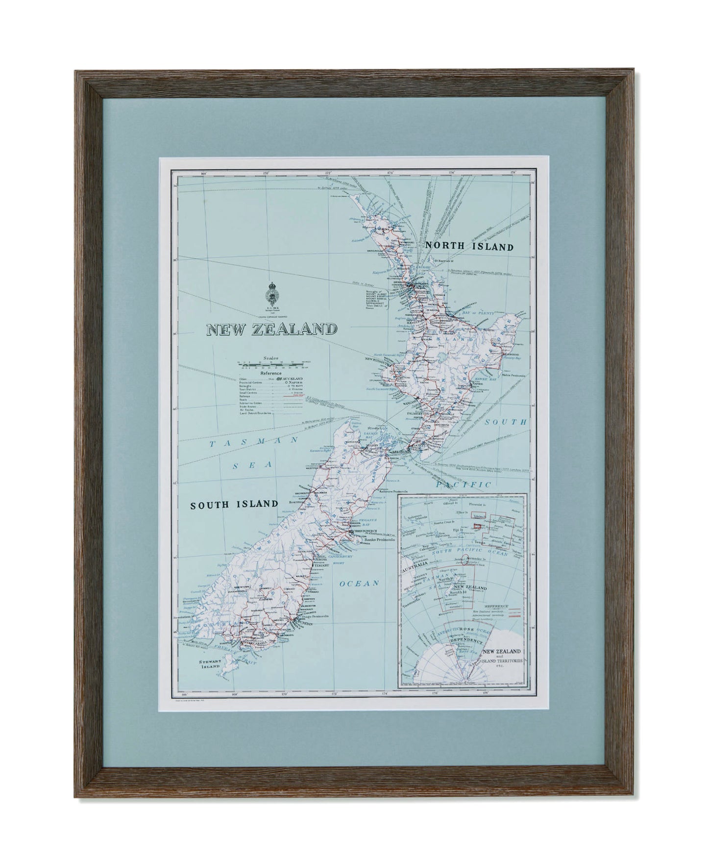 Map of N.Z. Circa 1960's-70's