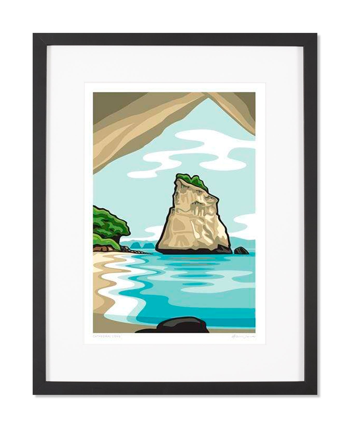 Cathedral Cove - Art Print by Glenn Jones