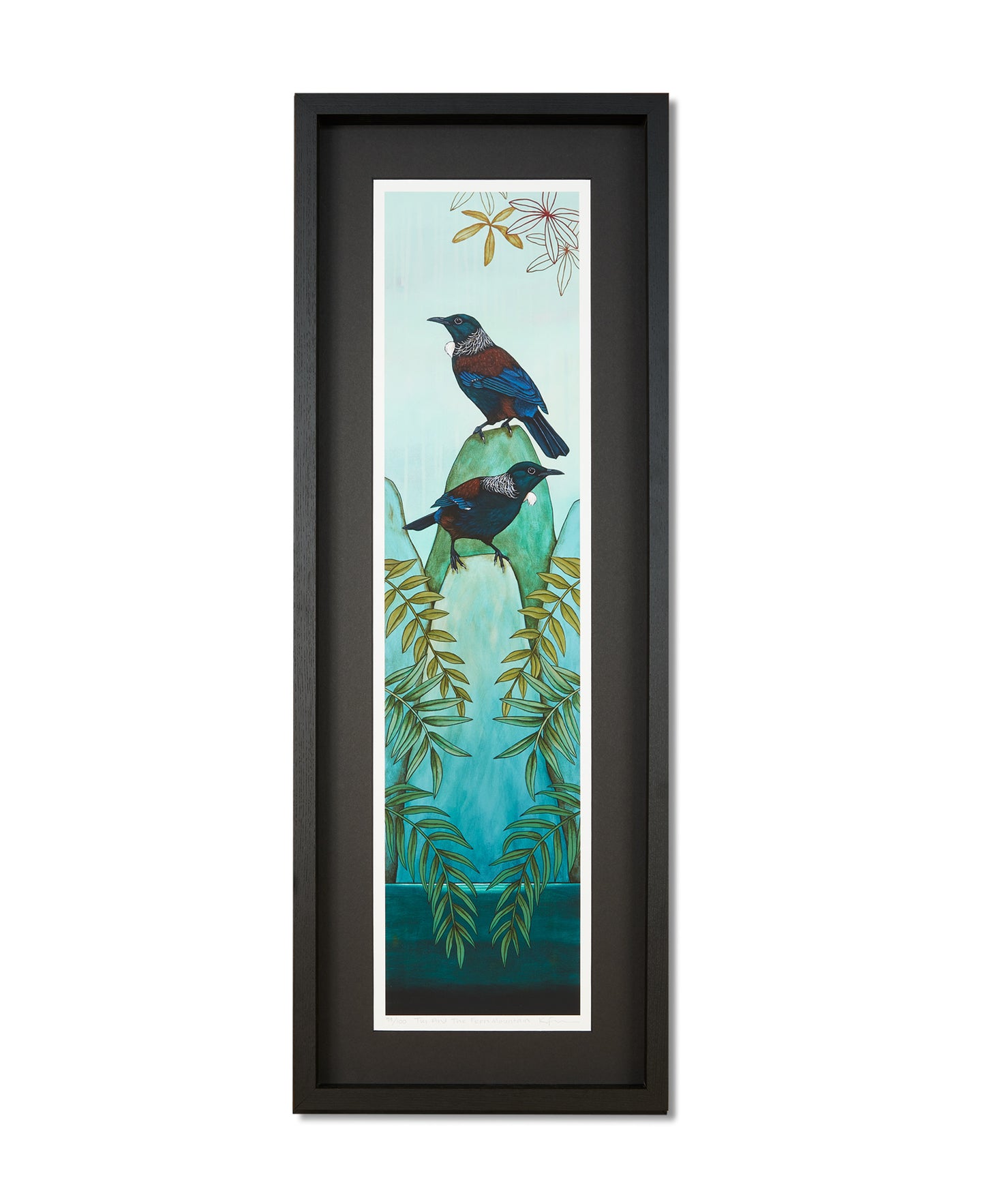 Tui and Fern Mountain by Kathryn Furniss (in black)