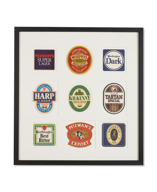 Nine Vintage English Coasters