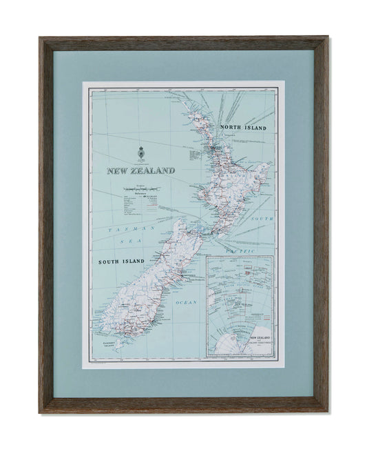 Map of N.Z. Circa 1960's-70's